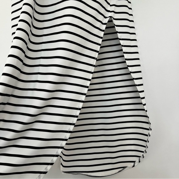 CUPSHE White Black Stripe Scoop Neck Sleeveless Maxi Dress Coverup - Picture 8 of 16